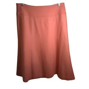 Talbots Petite Wool Blend A-Line Skirt Peach Lined Size 12‎ Corporate
